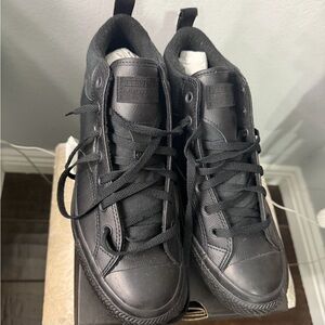 Converse All Black High-Top Sneakers